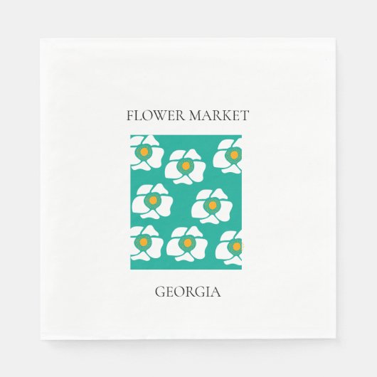 Flower Market - Georgia スタンダードランチョンナプキン (正面)
