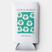 Flower Market - Georgia スリム缶クーラー (正面)