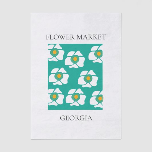 Flower Market - Georgia 薄葉紙 (正面)