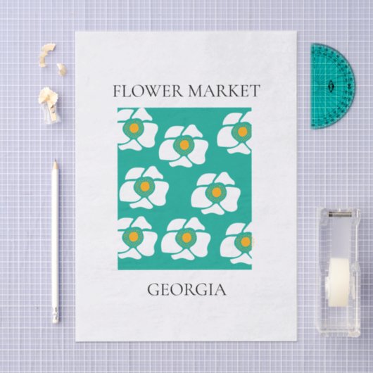Flower Market - Georgia 薄葉紙 (クラフト)