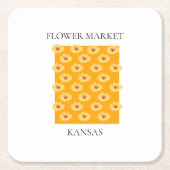 Flower Market - Kansas スクエアペーパーコースター (正面)