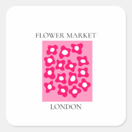 Flower Market - London スクエアシール