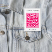 Flower Market - London 缶バッジ (インサイチュ)