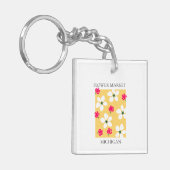 Flower Market - Michigan キーホルダー (正面左)