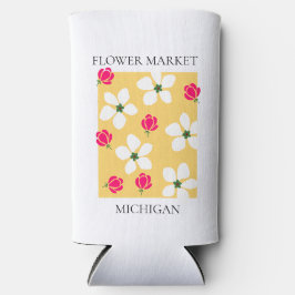 Flower Market - Michigan スリム缶クーラー