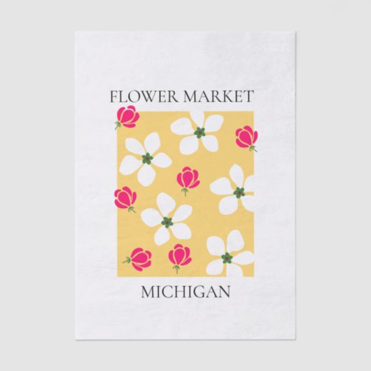 Flower Market - Michigan 薄葉紙 (正面)