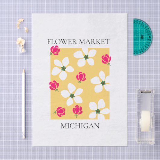 Flower Market - Michigan 薄葉紙 (クラフト)