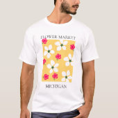 Flower Market - Michigan Tシャツ (正面)