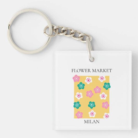 Flower Market - Milan キーホルダー (正面)