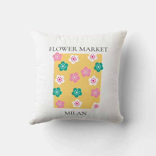Flower Market - Milan クッション (裏面)