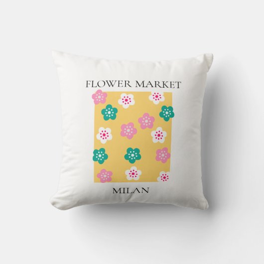 Flower Market - Milan クッション (正面)