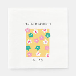 Flower Market - Milan スタンダードランチョンナプキン