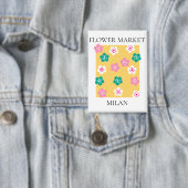 Flower Market - Milan 缶バッジ (インサイチュ)