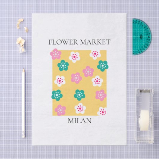 Flower Market - Milan 薄葉紙 (クラフト)