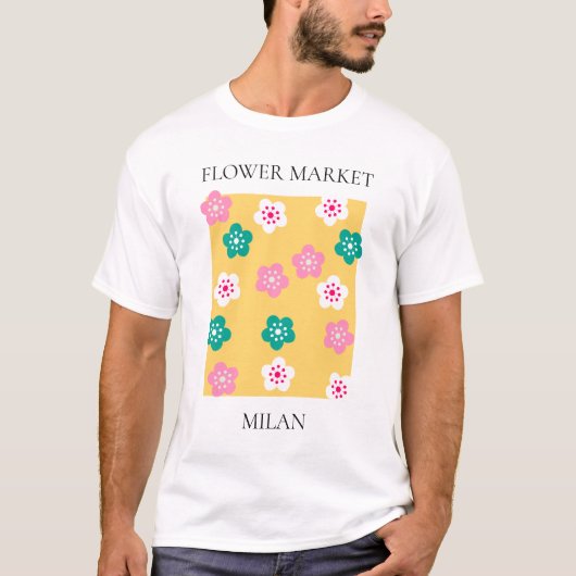 Flower Market - Milan Tシャツ (正面)