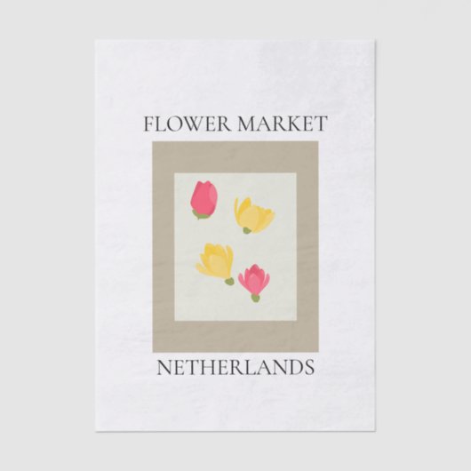 Flower Market - Netherlands 薄葉紙 (正面)