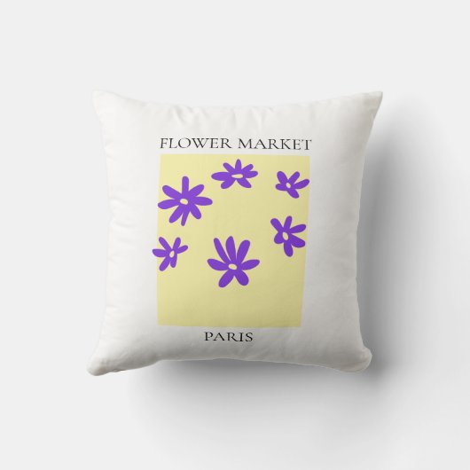 Flower Market - Paris クッション (裏面)