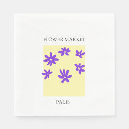 Flower Market - Paris スタンダードランチョンナプキン