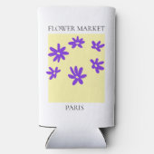 Flower Market - Paris スリム缶クーラー (裏面)