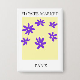 Flower Market - Paris 缶バッジ