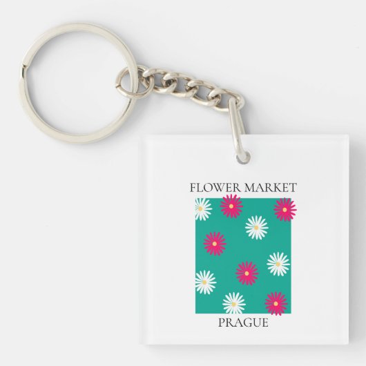Flower Market - Prague キーホルダー (正面)