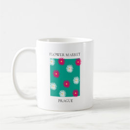 Flower Market - Prague コーヒーマグカップ