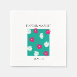 Flower Market - Prague スタンダードカクテルナプキン