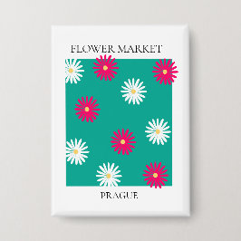 Flower Market - Prague 缶バッジ
