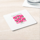 Flower Market - Seoul スクエアペーパーコースター (アングル)