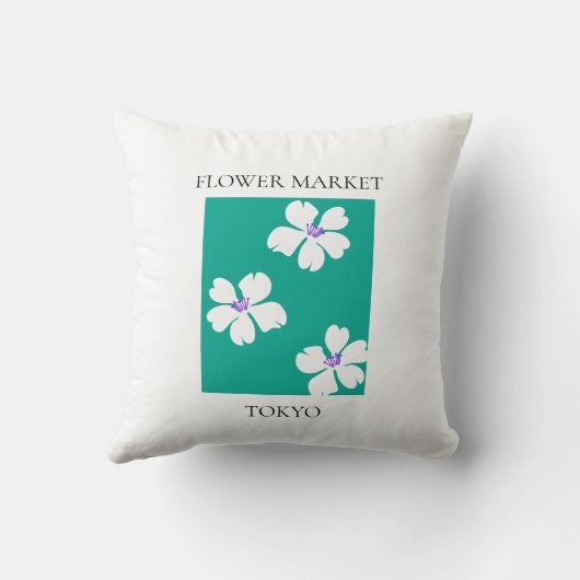 Flower Market - Tokyo クッション (裏面)