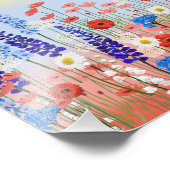 Flower meadow garden wall art poster フォトプリント (角)