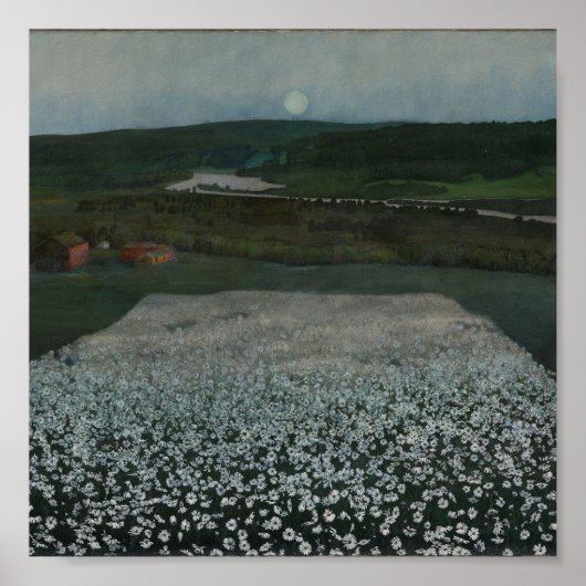 Flower Meadow in the North - Fine Art Print ポスター (正面)