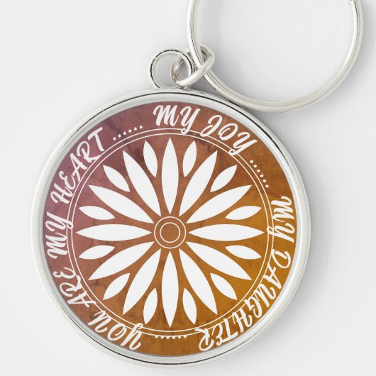 FLOWER MODERN GIFT FROM MOM DAD SISTER SON BOSS キーホルダー (正面)