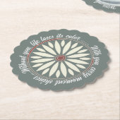 FLOWER MODERN GIFT FROM MOM DAD SISTER SON BOSS ペーパーコースター (アングル)