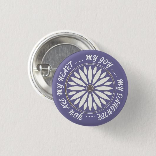 FLOWER MODERN GIFT FROM MOM DAD SISTER SON BOSS 缶バッジ (正面&裏面)