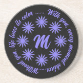 FLOWER MODERN GIFT FROM MOM DAD SISTER SON BOSS CO コースター (正面)