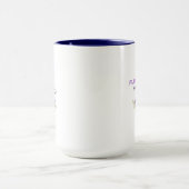 Flower Morning — Elegant Purple Floral Mug Design マグカップ (中央)