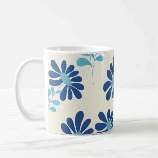 Flower mug コーヒーマグカップ (左)