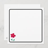 Flower note card ノートカード (正面/裏面)