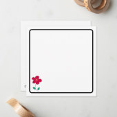 Flower note card ノートカード (正面/裏面インサイチュ)