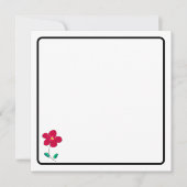 Flower note card ノートカード (正面)