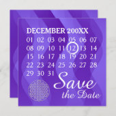 Flower Of Life – カレンダーカスタム – 日付を保存 セーブザデート (正面/裏面)