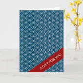 FLOWER OF LIFE – シルバースタイル模様 カード (黄色い花)