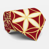 Flower Of Life – シームレスなパターン – 金ゴールド ネクタイ (ロール)