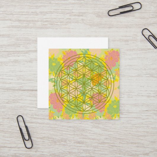 flower of life スクエア名刺 (正面/裏面インサイチュ)