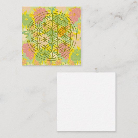 flower of life スクエア名刺 (正面/裏面)