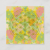 flower of life スクエア名刺 (正面)
