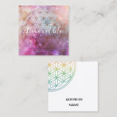 Flower of life スクエア名刺 (正面/裏面)