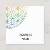 Flower of life スクエア名刺 (裏面)