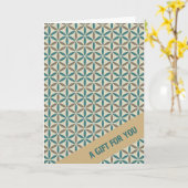 FLOWER OF LIFE – スタンプパターン1 カード (黄色い花)